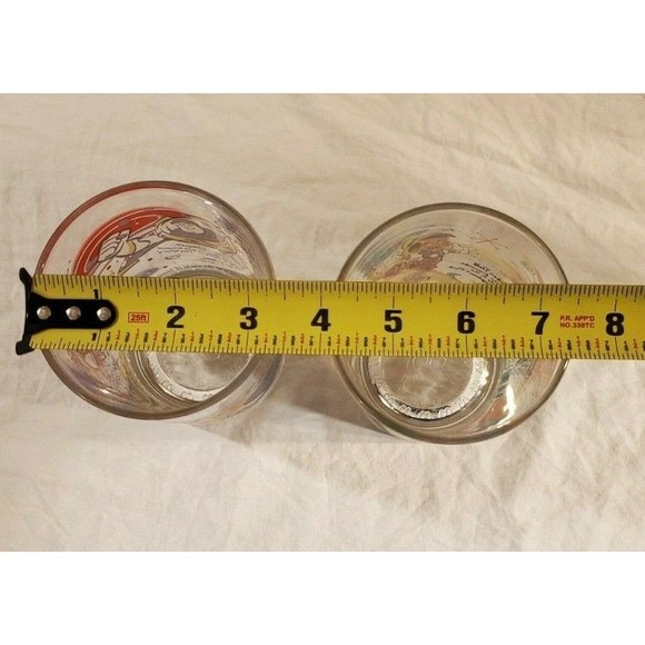 (2) Disney McDonald's "100 Years of Magic" Glass, Buzz Lightyear Mickey Belle + - Picture 6 of 6